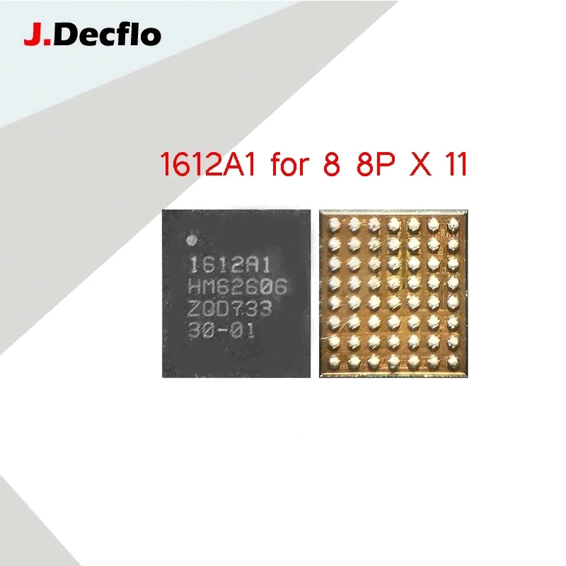 

JDecflo 2-50pcs/lot 100% Original New IC Hydra 1612A1 U2 U6300 USB Charging IC 56Pins For iPhone 8 X XSMAX XR 11 11Pro Max