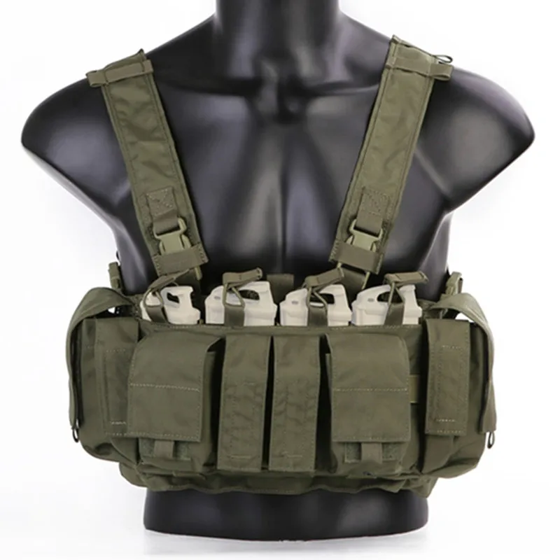 Emersongear MF style Tactical Chest Rig 556 762 UW Gen IV Hunting Vest Ranger Green Harness Split Front Carrier Military Gea