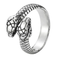unisex snake ring 316l stainless steel fadeless rustless jewelry size 6 13