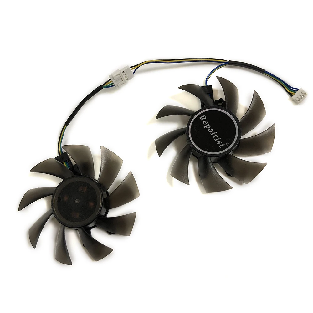 

2Pcs/set GA82S2H GTX1060 GPU VGA Cooler Fan For PNY GTX1060 6GB XLR8 Gaming OC Card Cooling As Replacement