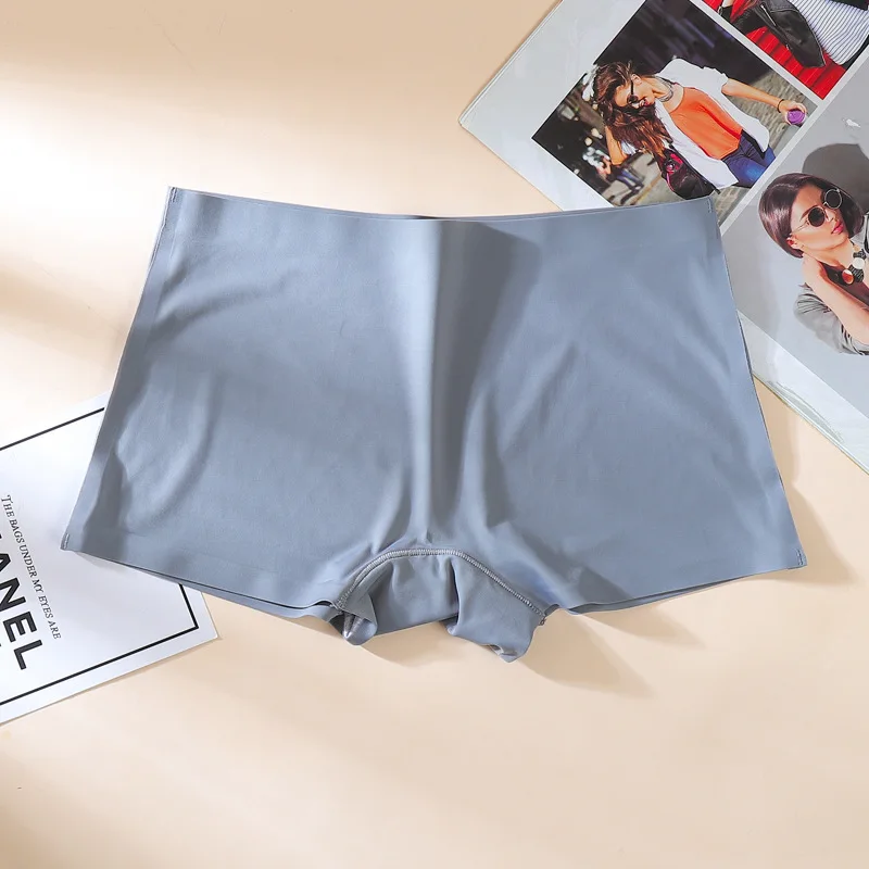 Модные ледяные шелковые короткие штаны Женские Дышащие уютные боксеры женские