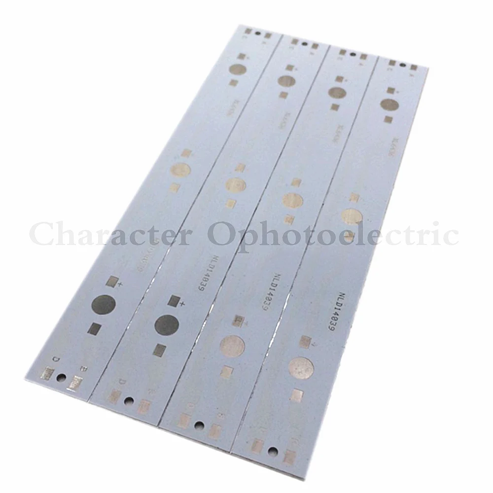 2 шт. 140 мм x 16 алюминиевый PCB монтажная плата для 3x1 Вт 3 5 Светодиодный в серии |