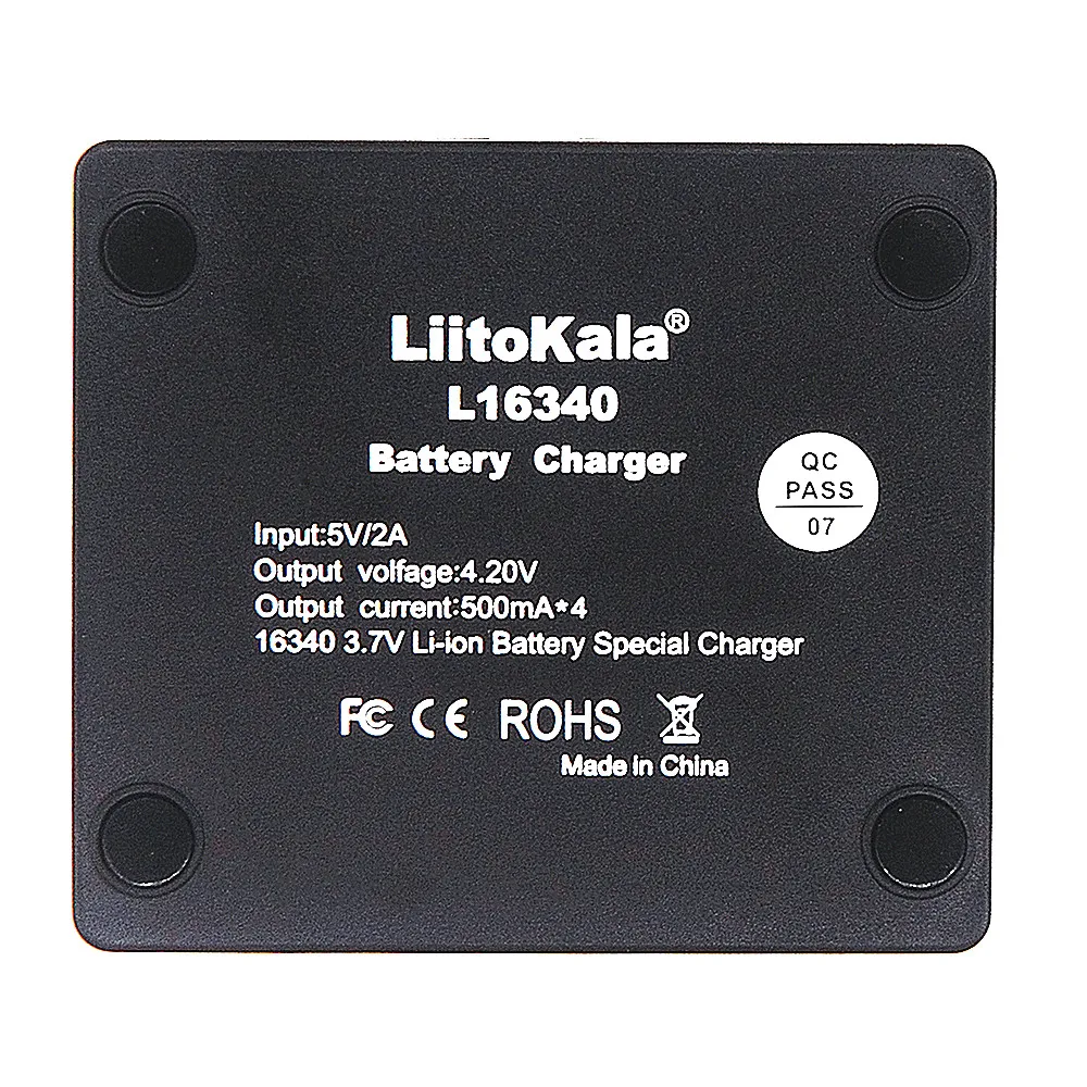 

LiitoKala Lii-16340 charger 3.7V 4.2V Rechargeable battery CR123A CR123 Charger 16340 Charger
