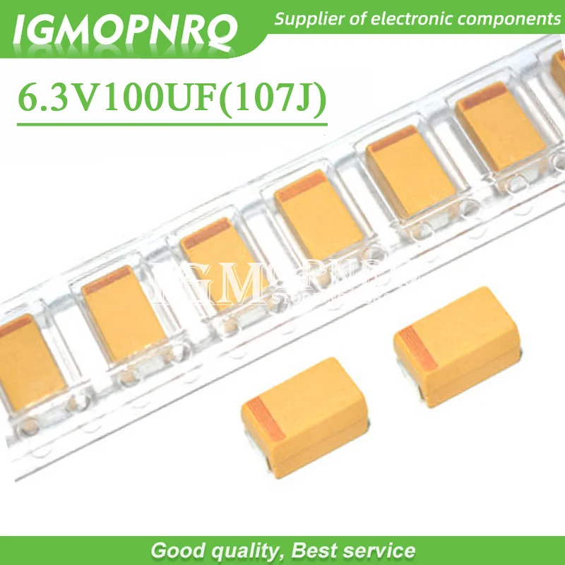Танталовый конденсатор SMD 3216 100 мкФ 6 3 В 107 107J емкость в новый оригинальный IGMOPNRQ 10