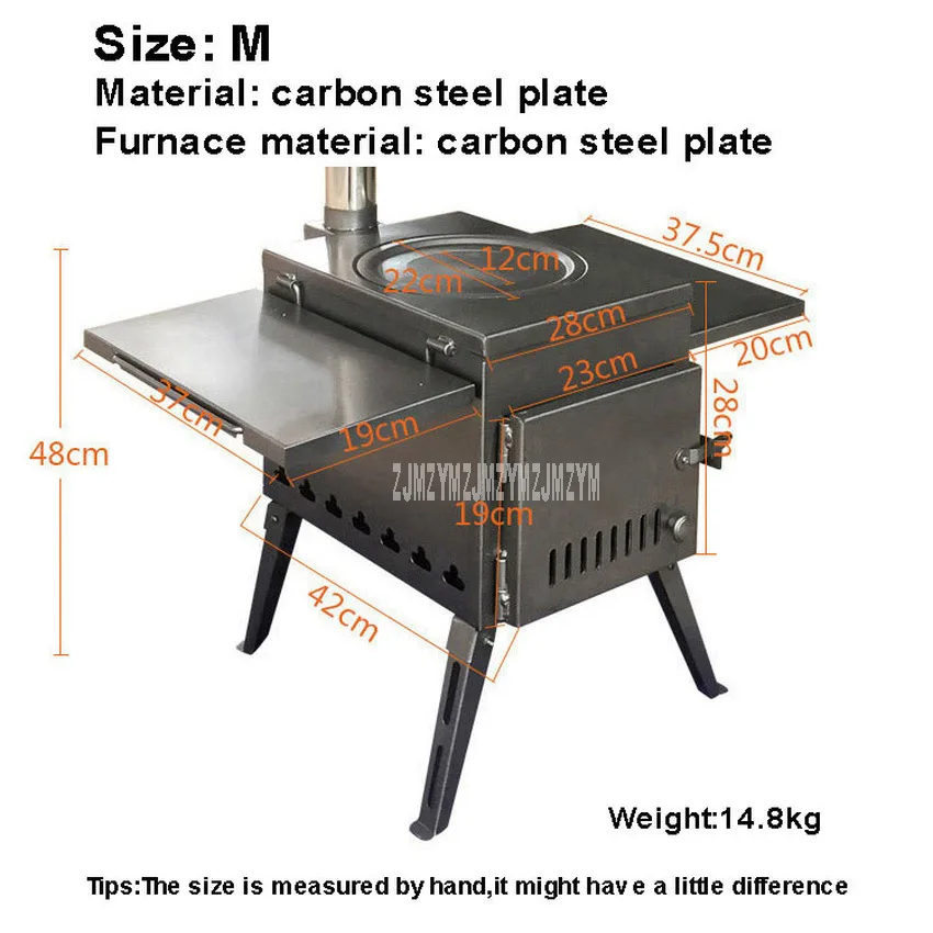 Напольная дровяная плита портативное оборудование для пикника углеродистая