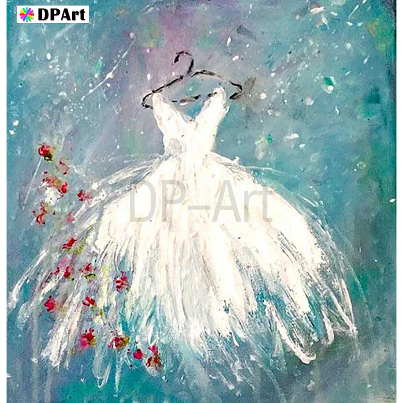 Алмазная живопись полноразмерная/круглая вышивка свадебное платье 5D алмазная