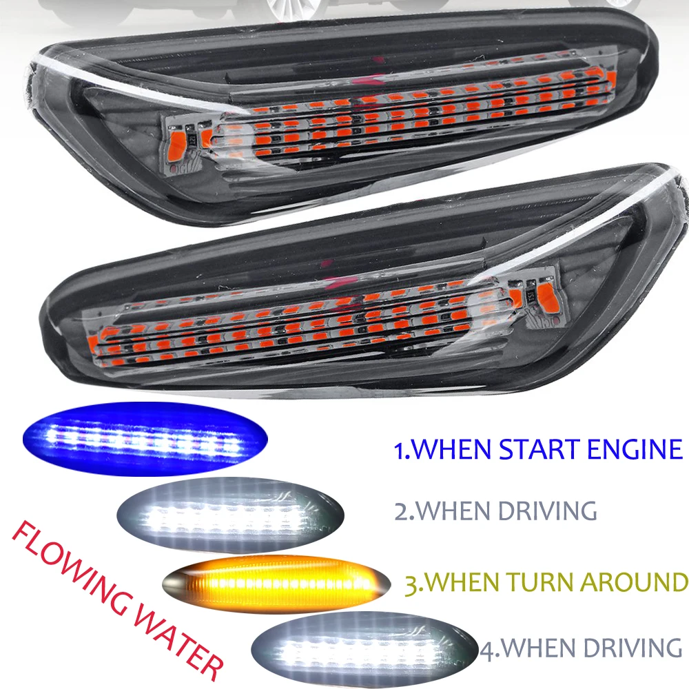 Индикатор текущей воды указатели поворота для BMW E90 E91 E92 E93 E60 E87 E82 E46 2 шт.|Фара авто