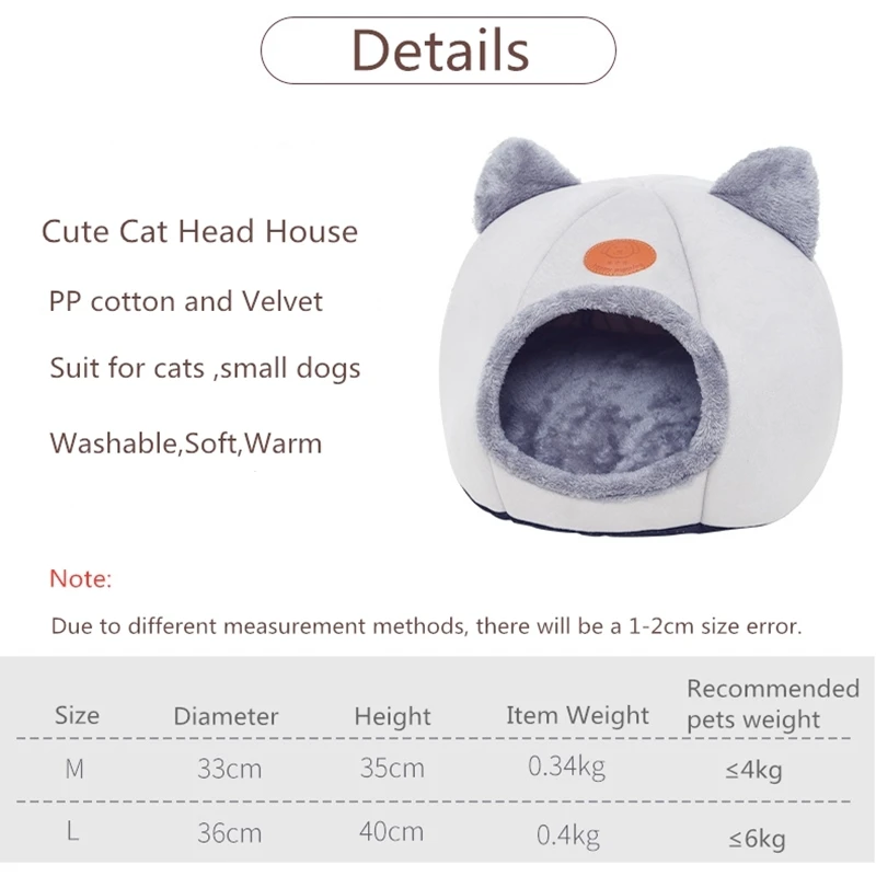 

Charm Cat House Designer Luxury Cat Nest Cute Shape Puppy Dog Bed Cave Cotton Mat Multipurpose Pet House Cat Supplies
