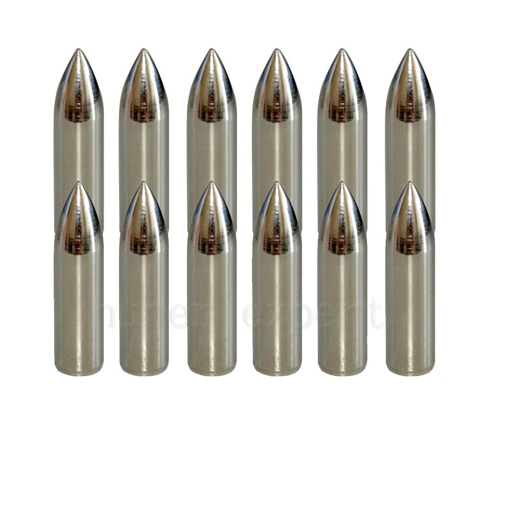 

10pcs Toparchery Archery Hunting Practice Arrow Tip 6g 9mm Diameter Inserting for Wooden Arrow or Bamboo Arrow