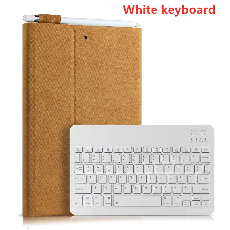 brown Чехол для ipad air 3, защитная Беспроводная Bluetooth клавиатура, защитный чехол для ipad Pro 10,5 дюймов ipad air, чехол для планшета - Цвет: brown