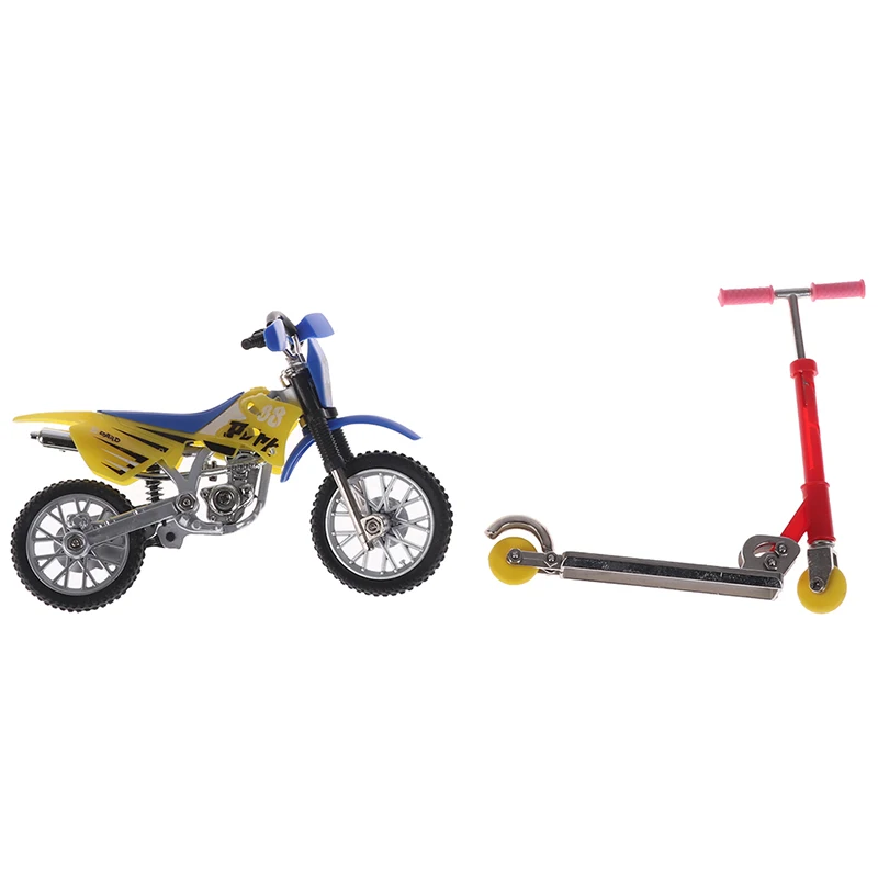 

Mini Metal Finger Scooter Two Wheels Alloy Motorcycle Children Educational Toys Bikebicycle Model Toys Or Boys