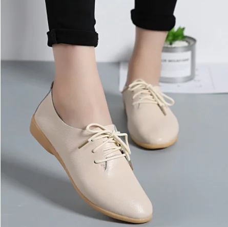 

Genuine Leather Summer Loafers Women Casual Shoes Moccasins Soft Pointed Toe Ladies Footwear Women Flats Shoes Female