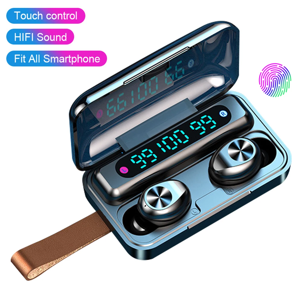 Bluetooth наушники F9-9 наушники-вкладыши TWS сенсорный наушник Беспроводной 5 0