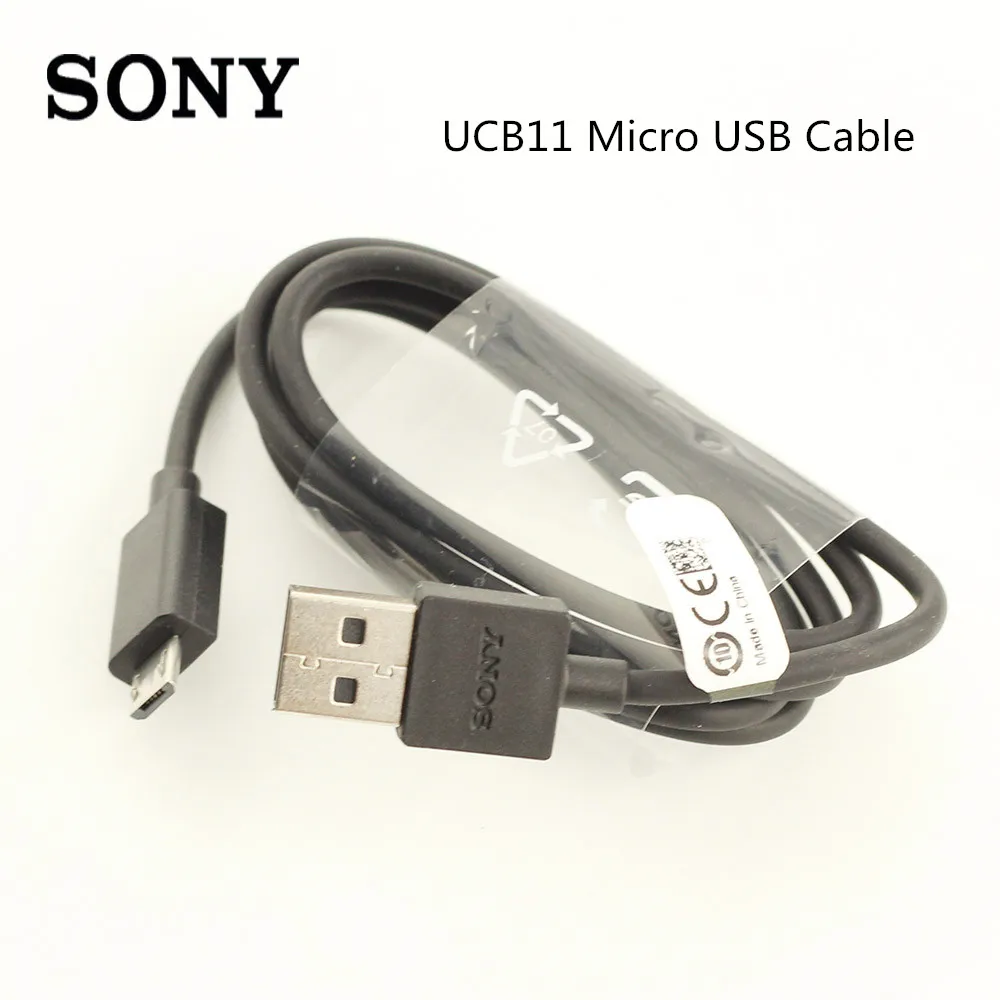 Оригинальный кабель Micro usb Sony для быстрой зарядки передачи данных 100 см UCB11 Xperia Z5