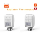Умный привод радиатора Tuya ZigBee 3,0, программируемый термостат, регулятор температуры, голосовое управление