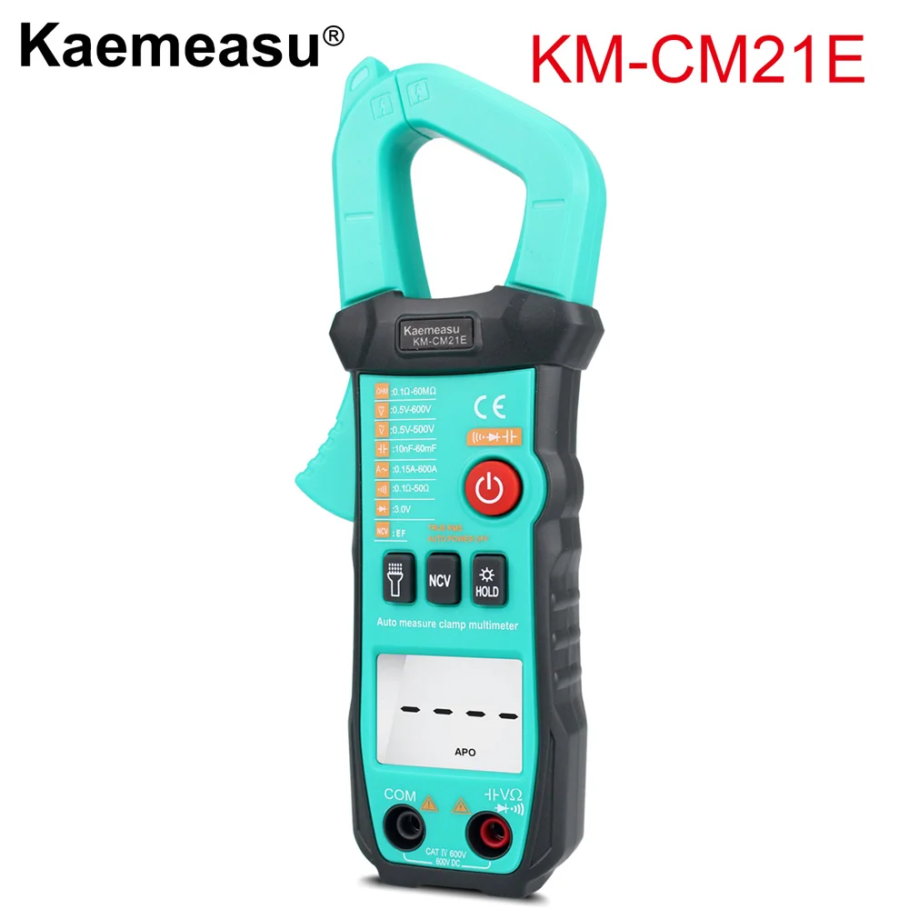 KM-CM21E Интеллектуальный цифровой клещи Мини Многофункциональный DC/AC True rms измерение электрика прибор Инструменты для ремонта KM-CM21C/D/E - Цвет: KM-CM21E