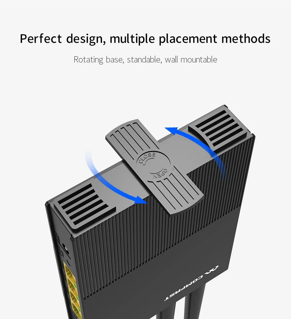 Comfast гигабитный маршрутизатор AC1200 беспроводной Wifi расширитель диапазона повторитель двухдиапазонный 2,4G/5G антенны