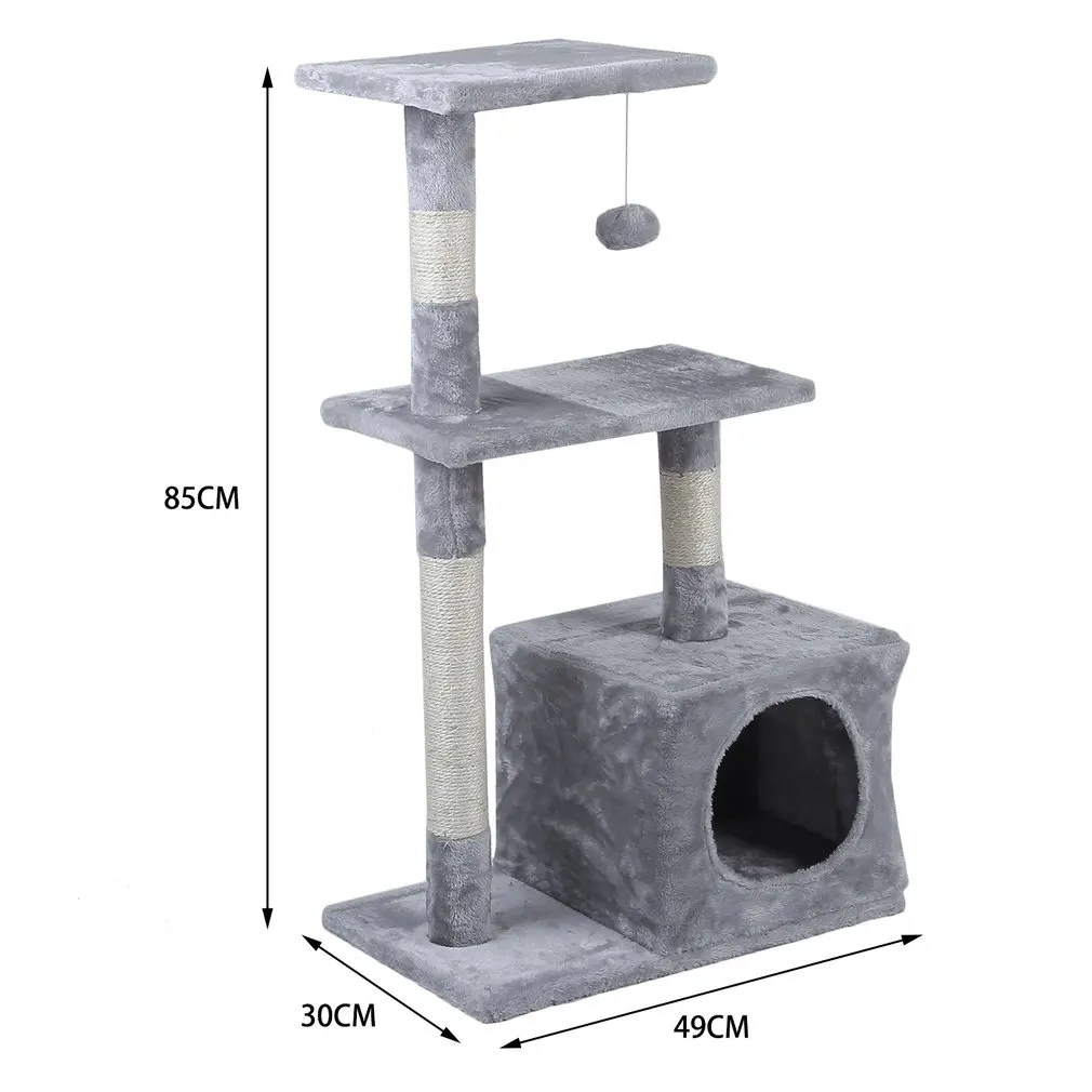 

Muti-kind Cat'S Tree Tower Pets Play Tree Funny Scratching Post Cat Climbing Jumping Toy House Furnituruse Furniture Protective