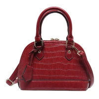 pu leather women designer handbag 2021 shopper purse girl new fashion casual solid color stone pattern shell bags messenger bags