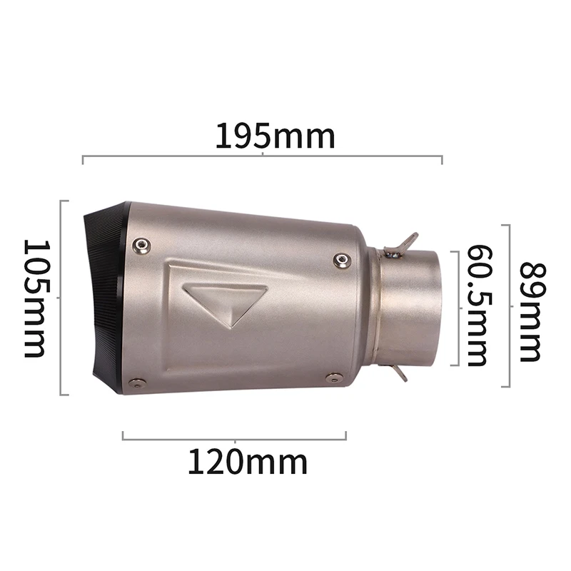 Универсальная мотоциклетная выхлопная труба 60 мм модифицированный глушитель из