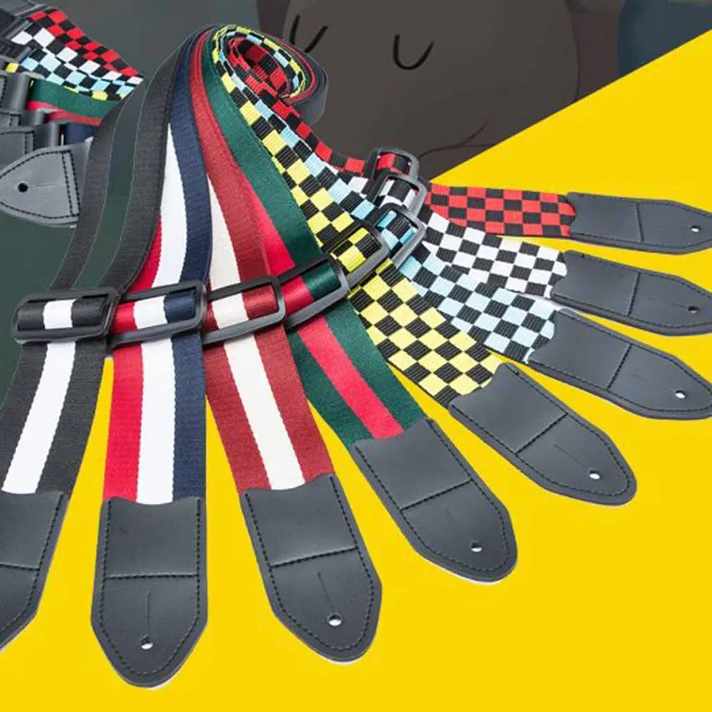 Регулируемый винтажный ремешок с цветочным принтом для акустической