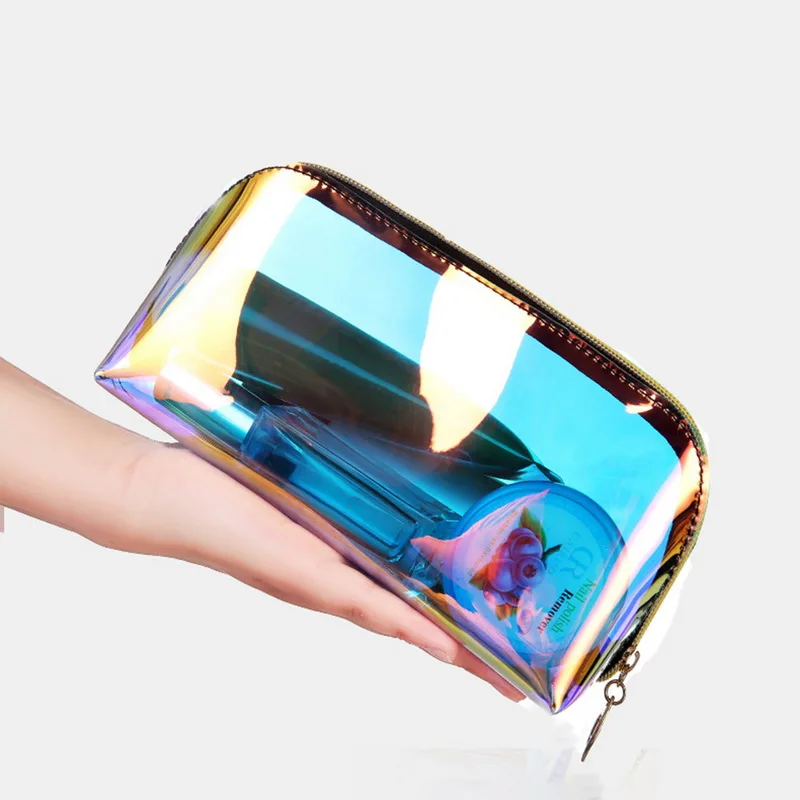 Большая новая многофункциональная лазерная Волшебная цветная косметичка
