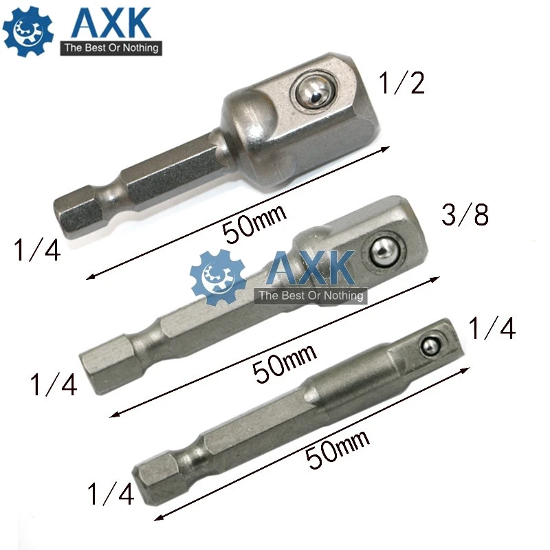 AXk хром-ванадиевая сталь адаптер с хвостовиком для 1/4 &quot3/8&quot 1/2 &quotудлинитель