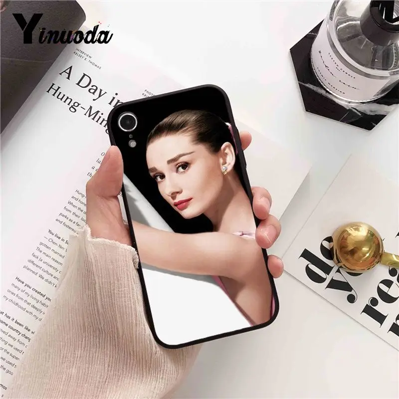 Yinuoda Одри Хепберн роскошный уникальный дизайн чехол для телефона iPhone X XS MAX 6 6s 7 7plus