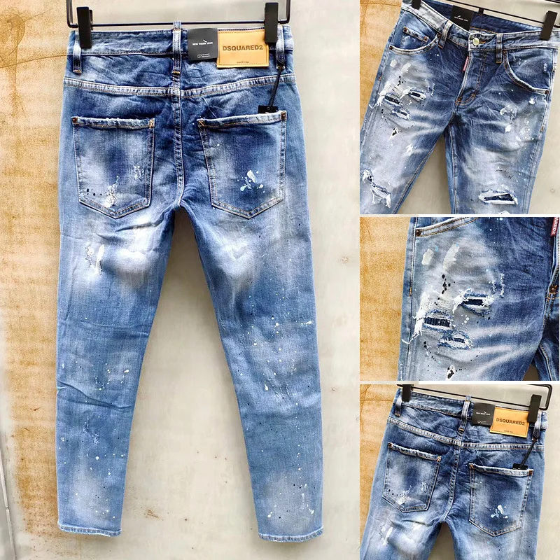 

Italian fashion men's micro elastic slim pants men's pants batch