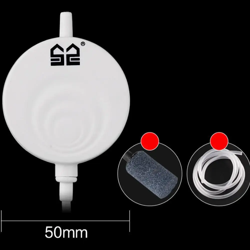Бесшумный кислородный мини-насос с присоской для аквариума | Дом и сад