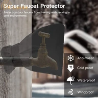 outdoor faucet anti freeze cover durable reusable hose bib water faucet frost protection cover winter tap antifreeze tool