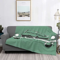 ford mustang vintage green background blanket bedspread bed plaid plaid towel beach fleece blanket picnic bedspread
