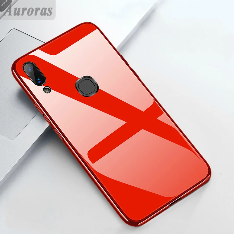 Auroras КРЫШКА ДЛЯ VIVO Y93 из закаленного стекла с мягкой рамкой Противоударная задняя