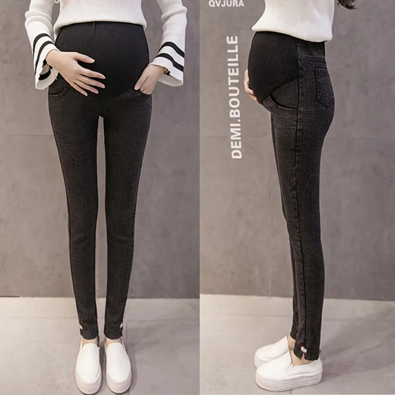 

Maternity Jeans High Waist Pencil Trousers For Pregnant Women Clothes Abdominal Skinny Jeans Pregnancy Maternity Leggings