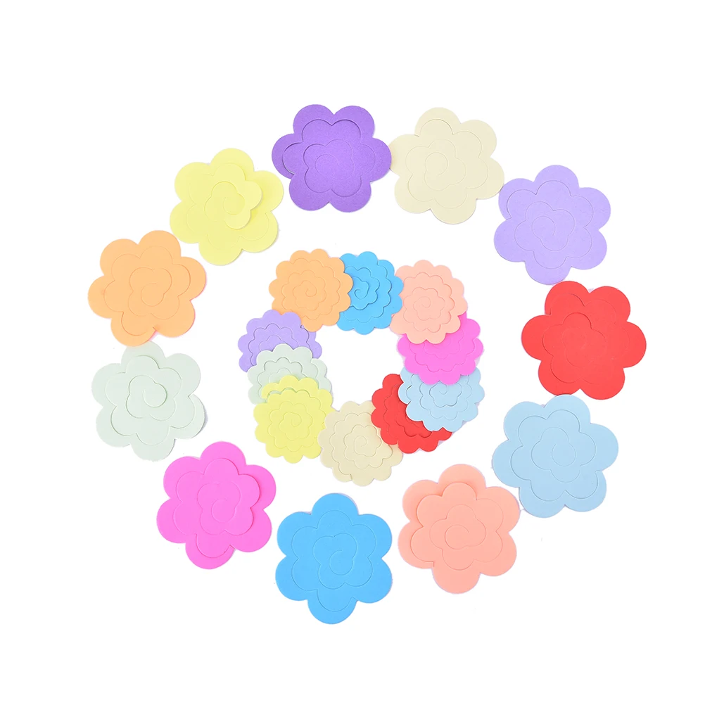 

Wholesale 22pcs/lot Paper Quilling Flowers Rose Paper Diy Handmade Material Accessories Paper Material Two Sizes