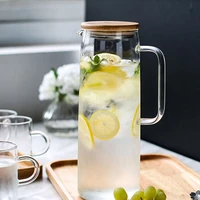 11 21 5l heat resistant glass water bottle fruit juice tea milk jugs pots high temperature heating water pot home decoration