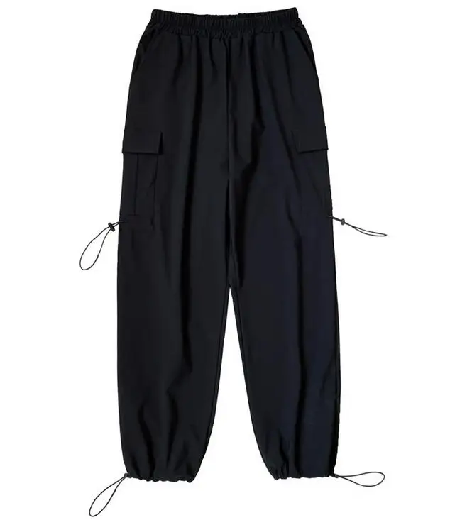 

New style Men's fashion loose black color casual pants Trousers