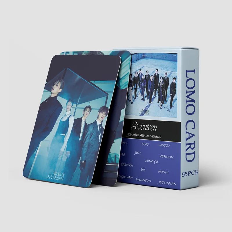 55 шт./компл. Kpop SEVENTEEN Lomo Cards новый альбом ATTACCA Высокое качество HD фото Seventeen для