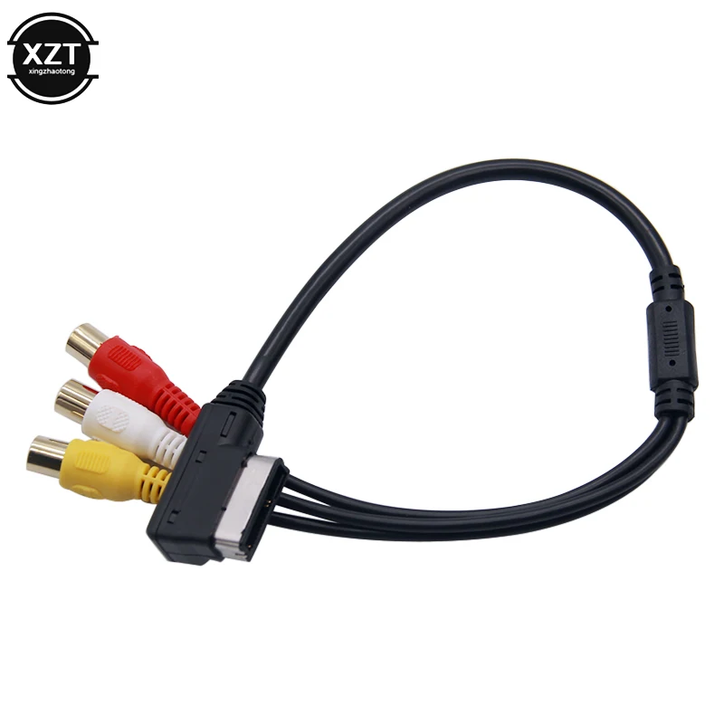 Кабель-адаптер для VW Audi AMI AUX MDI MMI A3 A4 A6 A7 A8 Q5 Q7 R8 RCA 3RCA DVD видео аудио вход провод