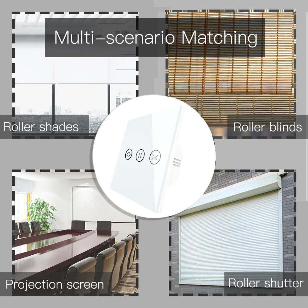 Портативный интеллигентая (ый) WI FI занавес штора Электрический переключатель на