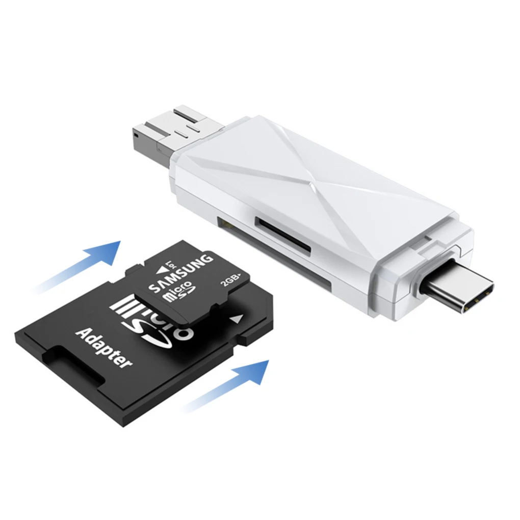 Телефон SD Card Reader USB 2 0 быстрая передача данных Тип c адаптер для чтения карт OTG
