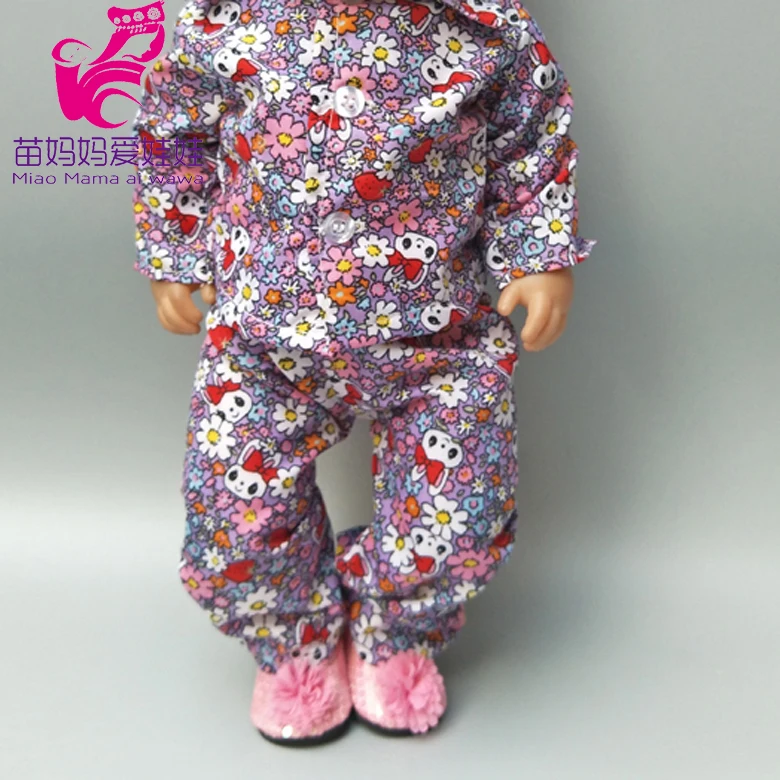 Куклы Новорожденные 43 см комплект одежды с темными цветами и брюками для