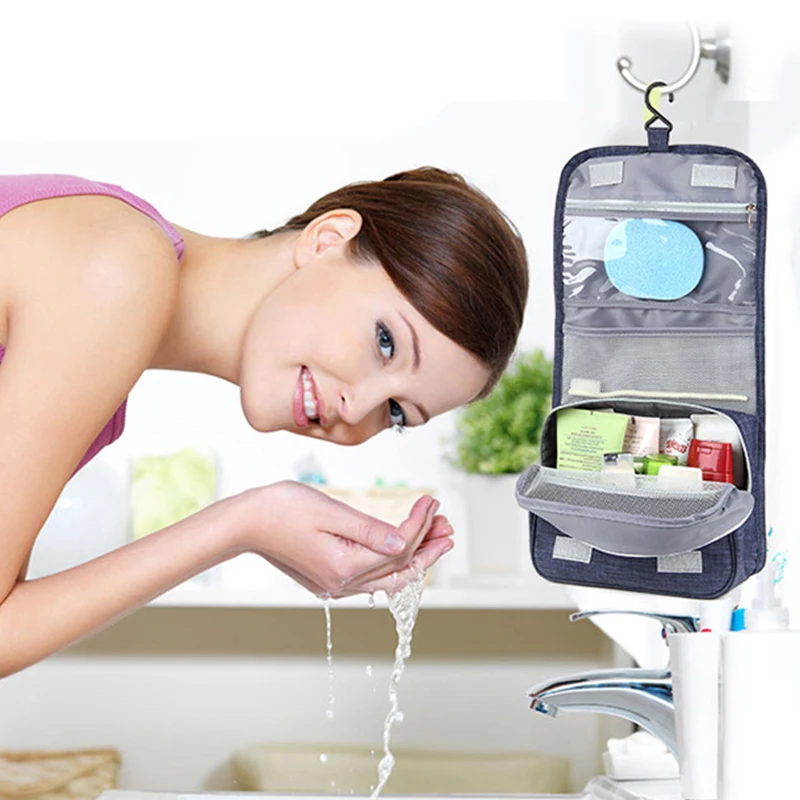 Переносная дорожная сумка для хранения на молнии большая вместительность