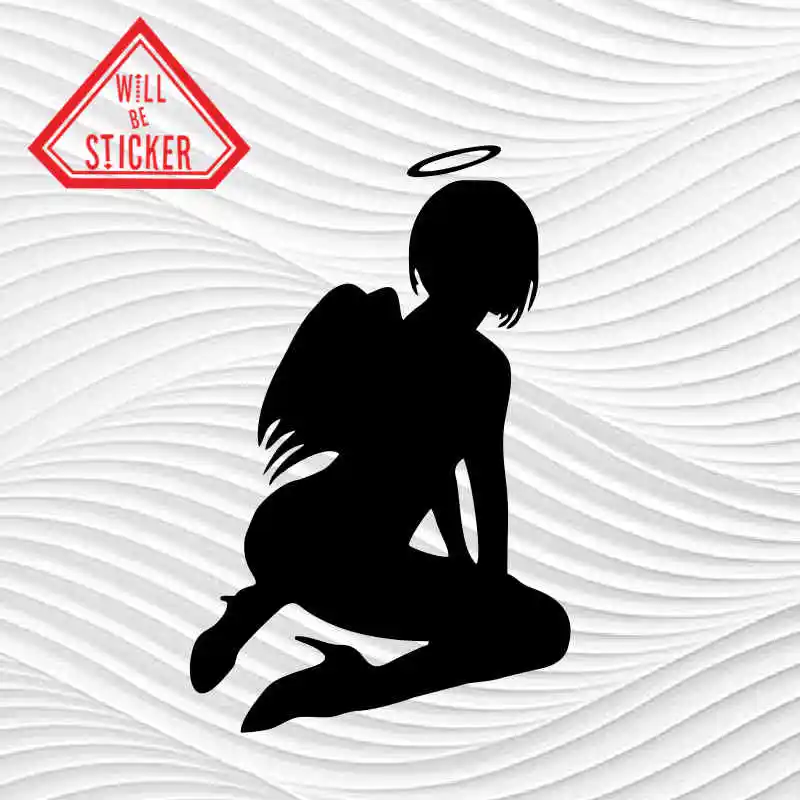 #4665 будет наклейкой Ангел Дьявол привлекательная девушка Веселая личность