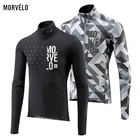 Мужские трикотажные футболки Morvelo, демисезонные, с длинным рукавом, для велоспорта, для езды на горном велосипеде, 2021