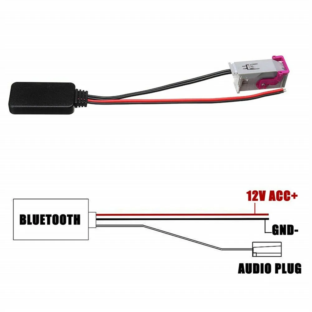 1pcs 32Pin Car Bluetooth Adapter Aux Cable Module Connector For A3 A4 A6 A8 TT R8 RNS-E 12V Accessories | Автомобили и мотоциклы