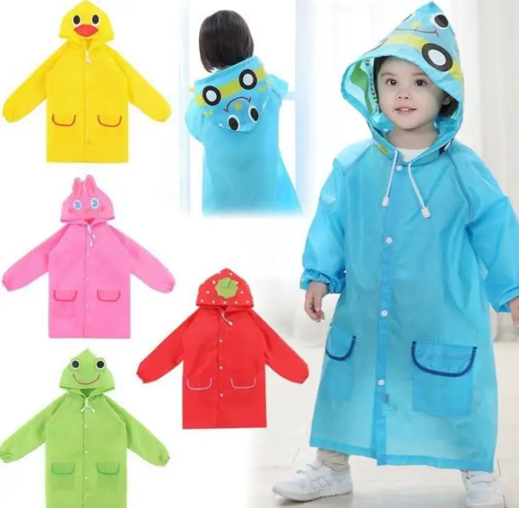 

20pcs/lot Cartoon Animal Style Waterproof Kids Raincoat For Children Rain Coat Rainwear Rainsuit Student Poncho SN1236