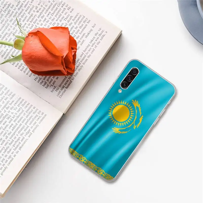 

Kazakhstan Flag Symbol Phone Case For Samsung A S M Note 9 10 20 fe 21 71 30 ultra plus 5g 11 31 51 s