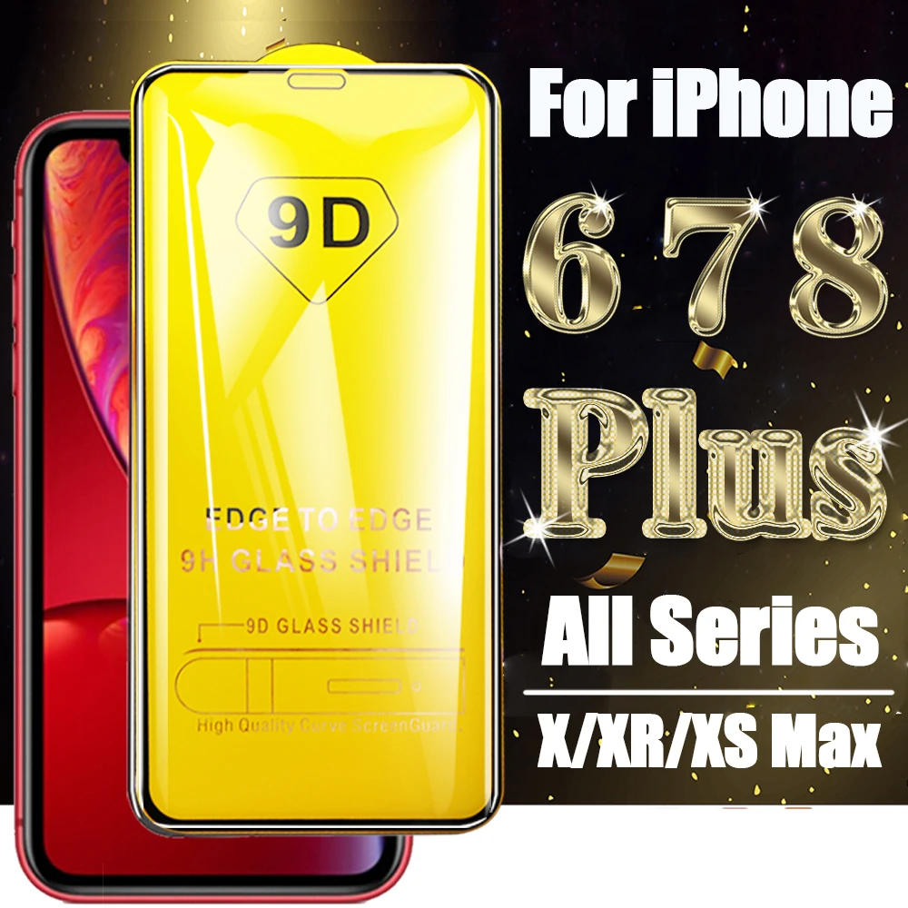 Защитное стекло закаленное для iphone xsmax xs xr x s r 10 10r 10xs 6 7 8 sx rx plus 7plus 8plus|Защитные