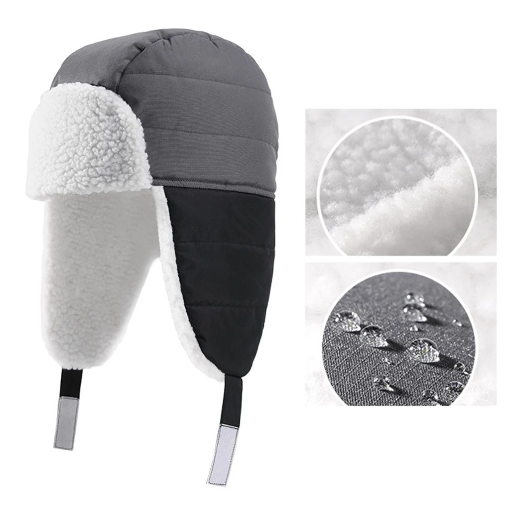 

Ветрозащитная шапка-трапеция, зимняя шапка-ушанка для мужчин и женщин, подарок на Рождество